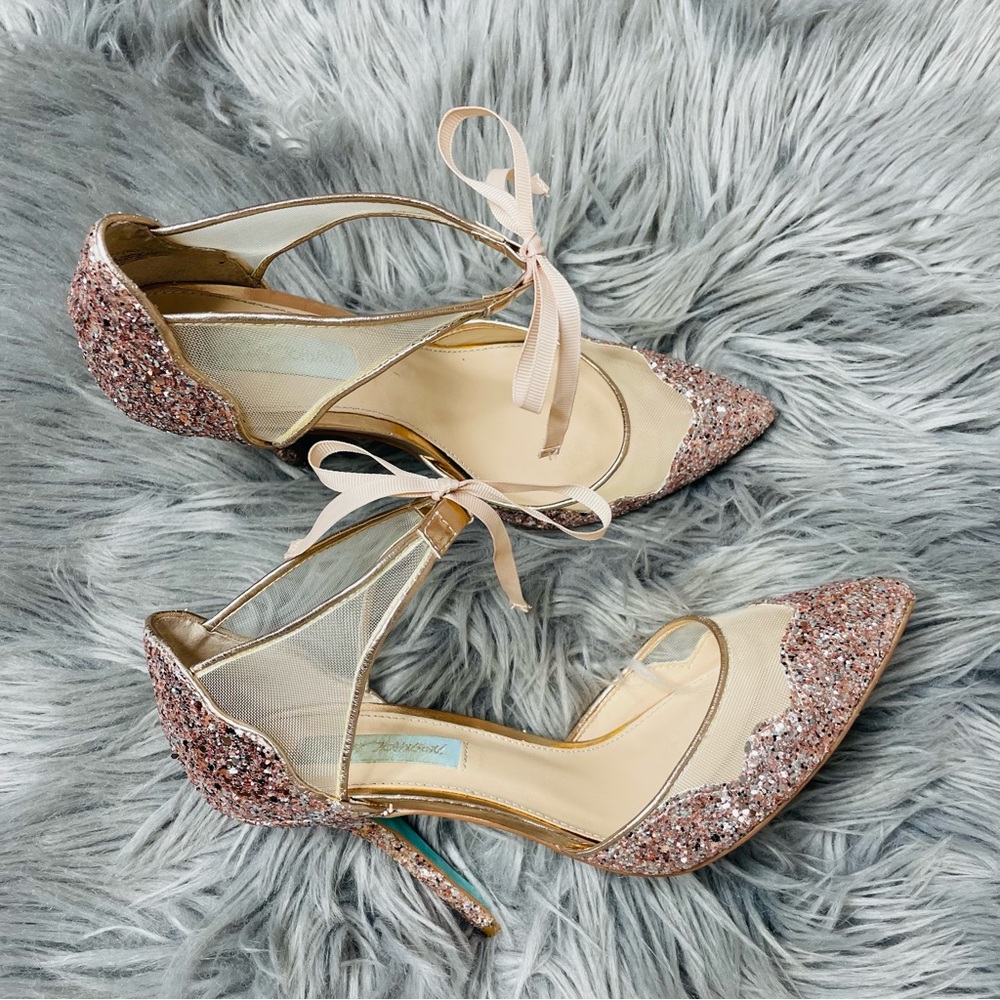 Blue by Betsey Johnson glitter dress pump - Picture 7 of 10